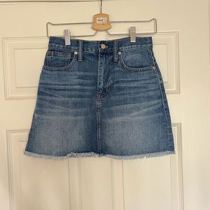 Madewell Rigid Denim A-Line Skirt